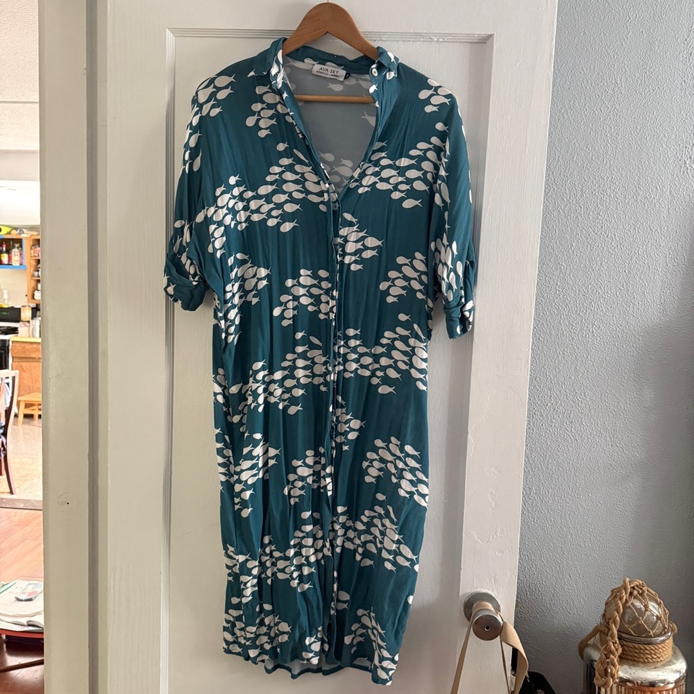 ✨SOLD✨ Button down Fish Dress